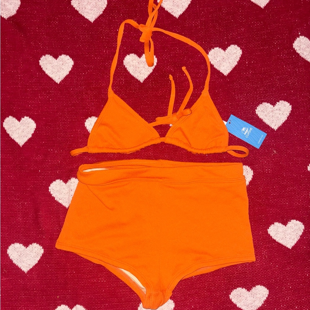 Cupshe Vibrant Orange Bikini